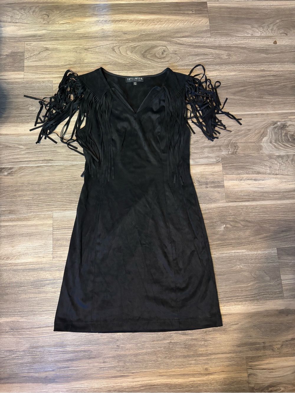 Idyllwind Black Fringe Mini Dress